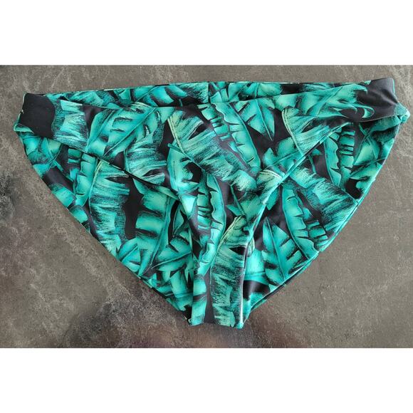 Fused Hawaii Swim Hapuna Tropical State Of Mind Green Bikini Bottom Women XS - Picture 6 of 7